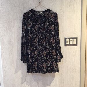 Floral pattern tunic top/dress